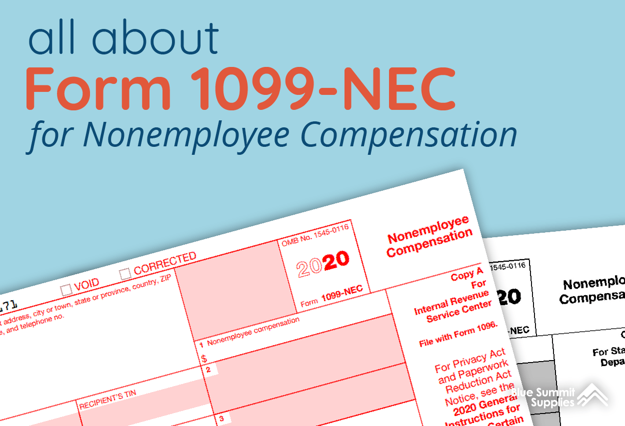 What is Form 1099-NEC for Nonemployee Compensation? for Free Printable 1099 Nec Form