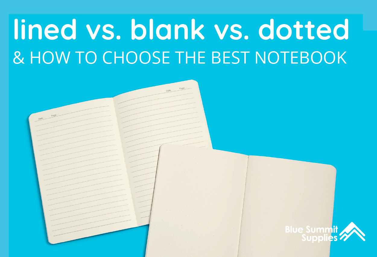 Squared, dotted, lined, or blank. What's your choice in a journal