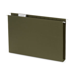 Hanging File Folders with 1" Expansion, Legal Size, Standard Green, 25 Pack Blue Summit Supplies
