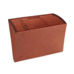 Blue Summit Heavy Duty Expanding File, Open Top, Letter Size, Monthly (Jan-Dec) Organizer, 12 Pockets Blue Summit Supplies