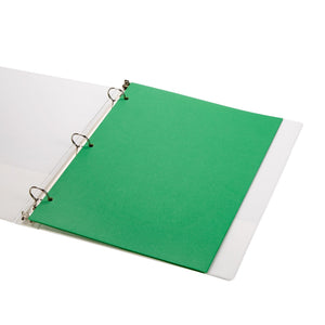 2 Pocket Folder, 1 Side Printed, 3-Hole Punched, Green, 50 Pack Blue Summit Supplies
