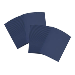 2 Pocket Folder with Prongs, 1 Side Printed, Dark Blue, 50 pack Blue Summit Supplies