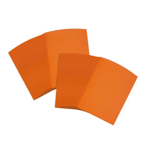 2 Pocket Folder with Prongs, 1 Side Printed, Orange, 50 pack Blue Summit Supplies