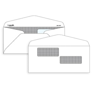 Blue Summit #10 Double Window Envelopes for ADP Payroll Checks, Gummed Seal, 500 Count Blue Summit Supplies