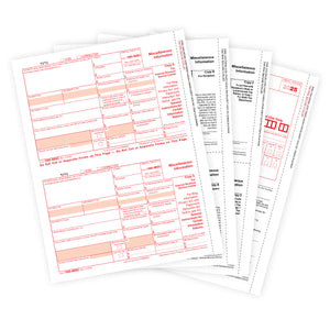 2025 Blue Summit Supplies Tax Forms, 1099 MISC 5 Part Tax Forms Kit, 50-Count