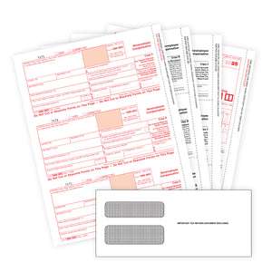 2025 Blue Summit Supplies Tax Forms, 1099-NEC Self-Seal 4-Part Tax Form BUNDLE, 25-Pack