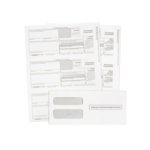 2023 1099 NEC Tax Forms 3 Part Kit, NO COPY A, Includes 25 Self Seal Envelopes, 25 3 Part Tax Forms Kit, Compatible with QuickBooks and Accounting Software Blue Summit Supplies