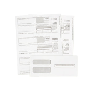 2023 1099 NEC Tax Forms 3 Part Kit, 50 Pack, NO COPY A, Includes 50 Self Seal Envelopes, 50 3 Part Tax Forms Kit, Compatible with QuickBooks and Accounting Software Blue Summit Supplies