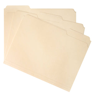 File Folders, Letter Size, Manila, 200 Folders Blue Summit Supplies