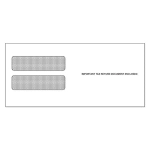 Blue Summit Supplies 100 W2 Envelopes for 3-Up Horizontal W2 Forms, Peel & Seal, Security Tint, 100 Pack