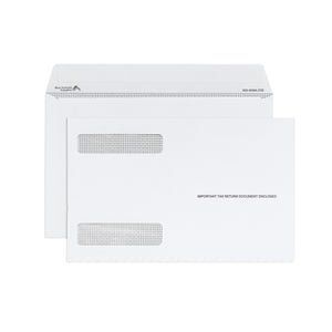 Blue Summit Supplies 25 W2 Envelopes for 4-Up Horizontal Blank W2 Forms, Peel & Seal, Security Tint, 25 Pack