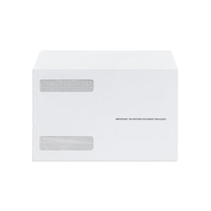 Blue Summit Supplies 25 W2 Envelopes for 4-Up Horizontal Blank W2 Forms, Peel & Seal, Security Tint, 25 Pack