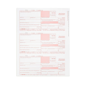2023 Blue Summit Supplies Tax Forms, 1099-NEC 4-Part Tax Form BUNDLE, 50-Pack 1099 Forms Blue Summit Supplies