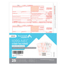 2025 Blue Summit Supplies Tax Forms, 1099-NEC Self-Seal 4-Part Tax Form BUNDLE, with Software, 25-Pack