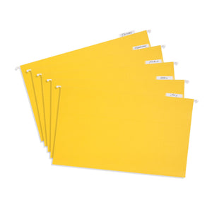 Hanging File Folders, Legal Size, Yellow, 25 pack Blue Summit Supplies
