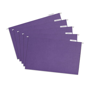 Hanging File Folders, Legal Size, Purple, 25 pack Blue Summit Supplies