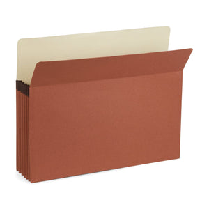 Expanding File Pocket, Letter Size, 5.25" Expansion, Redrope, 10 Folders Blue Summit Supplies