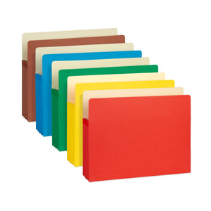 Blue Summit Expanding File Pockets, Letter Size, 3.5” Expansion, Assorted Colors – 10 Folders Blue Summit Supplies