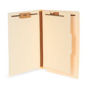 Manila End Tab Folder with Divider, 50 Pack Blue Summit Supplies