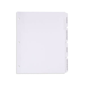 Blue Summit Estate Planning Dividers, Pre-Printed and Reinforced Index Tab Dividers, 12 Dividers, 1 Set Blue Summit Supplies