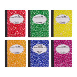 Wide Ruled Composition Notebooks, 100ct, Assorted Colors, 12 Pack Blue Summit Supplies