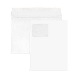 Blue Summit Booklet Envelopes with Window for Bulk Business Mailing, 9” x 12” Envelope with Outside Seam and Gummed Seal, 28lb White Wove Paper, 500 Envelopes Blue Summit Supplies