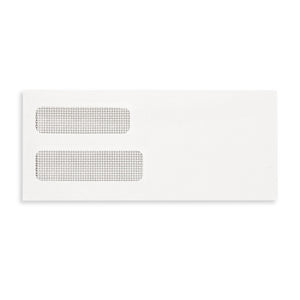 #10 Double Window Security Envelopes, Gummed Seal, 500 Count Envelopes Blue Summit Supplies