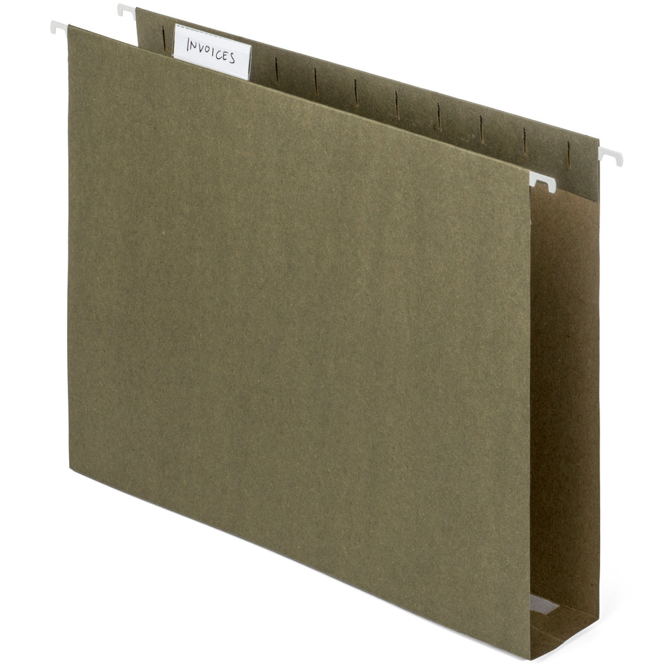 Hanging File Folders with 2” Expansion, Letter Size, 25 Pack Folders Blue Summit Supplies