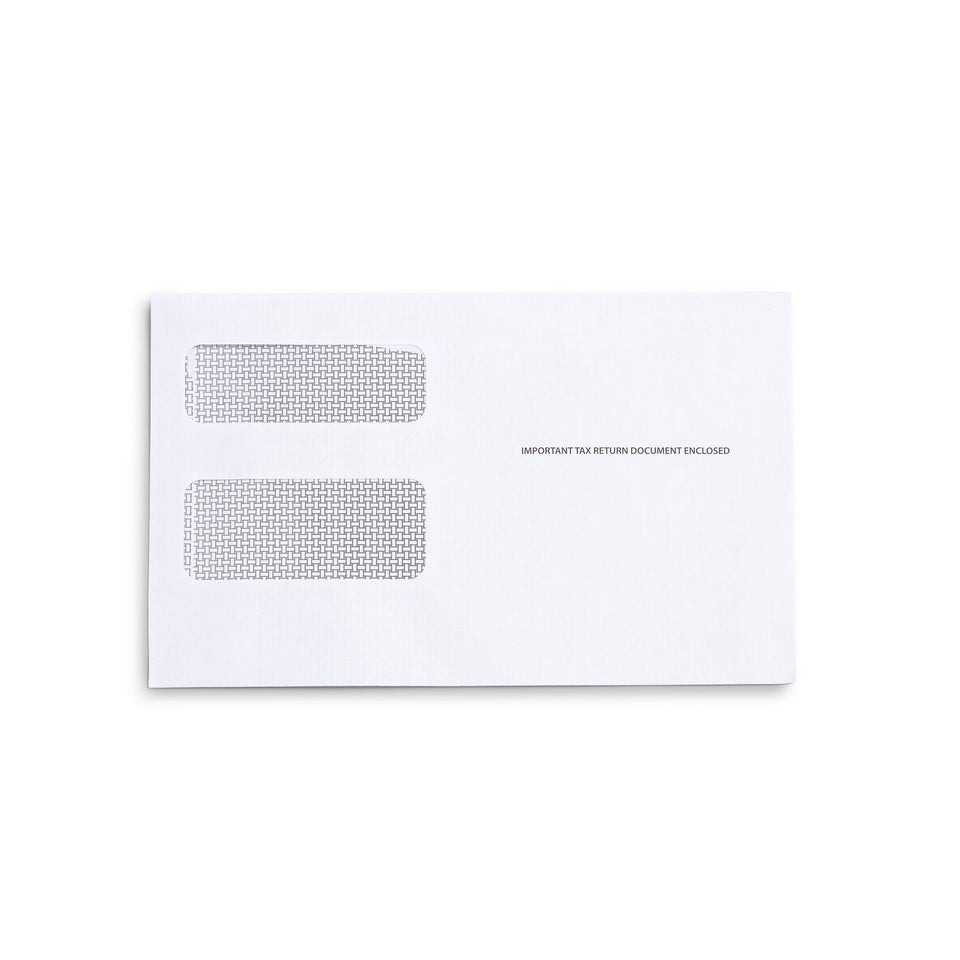 1099 MISC Tax Form Envelopes, Gummed Seal, 500 Count Envelopes Blue Summit Supplies