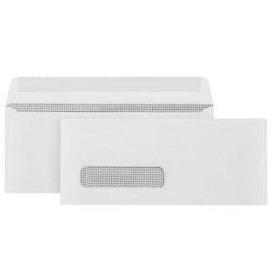 #9 Single Window Security Envelopes, Gummed Seal, 500 Count Envelopes Blue Summit Supplies