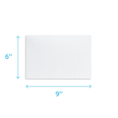 Security Booklet Envelopes, 6" x 9", White Paper, 250 Count Envelopes Blue Summit Supplies
