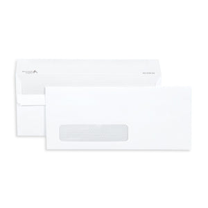 #10 Single Window Security Envelopes, Flip and Seal, 500 Pack Envelopes Blue Summit Supplies