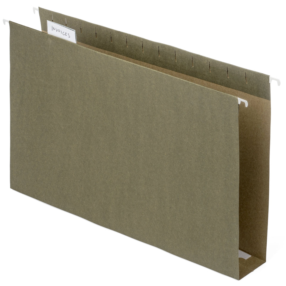 Hanging File Folders with 2” Expansion, Legal Size, 25 Pack Folders Blue Summit Supplies