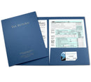 Tax Return Folders, Two Pocket, Dark Blue, 25 Pack Folders Blue Summit Supplies