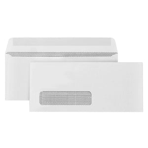 #10 Single Window Security Envelopes, Gummed Seal, 500 Count Envelopes Blue Summit Supplies
