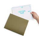 Hanging File Folders with 2” Expansion, Letter Size, 25 Pack Folders Blue Summit Supplies