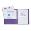 Two Pocket Folders with Prongs, Assorted Colors, 50 Pack Folders Blue Summit Supplies
