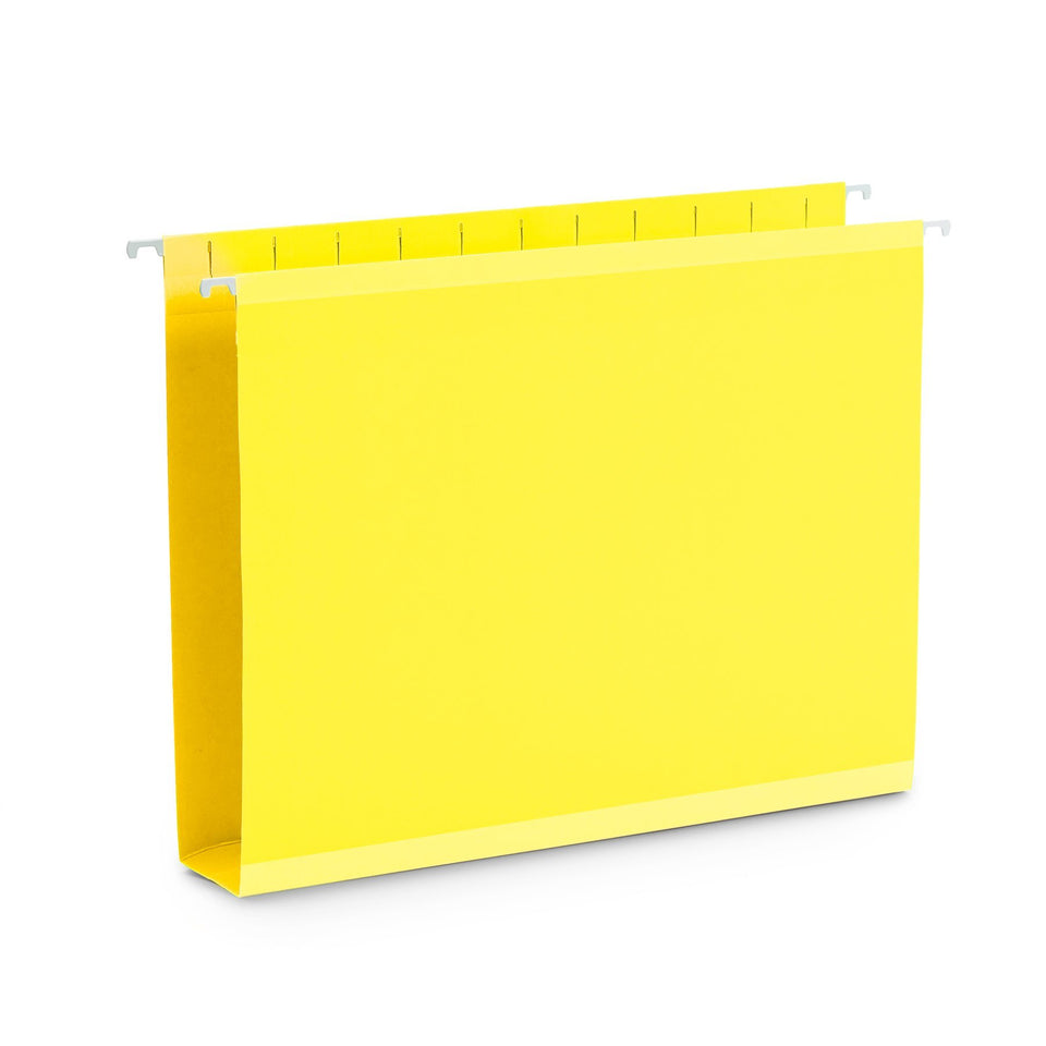 2" Expansion Hanging File Folders, Letter Size, Assorted Colors, 25 Pack Folders Blue Summit Supplies