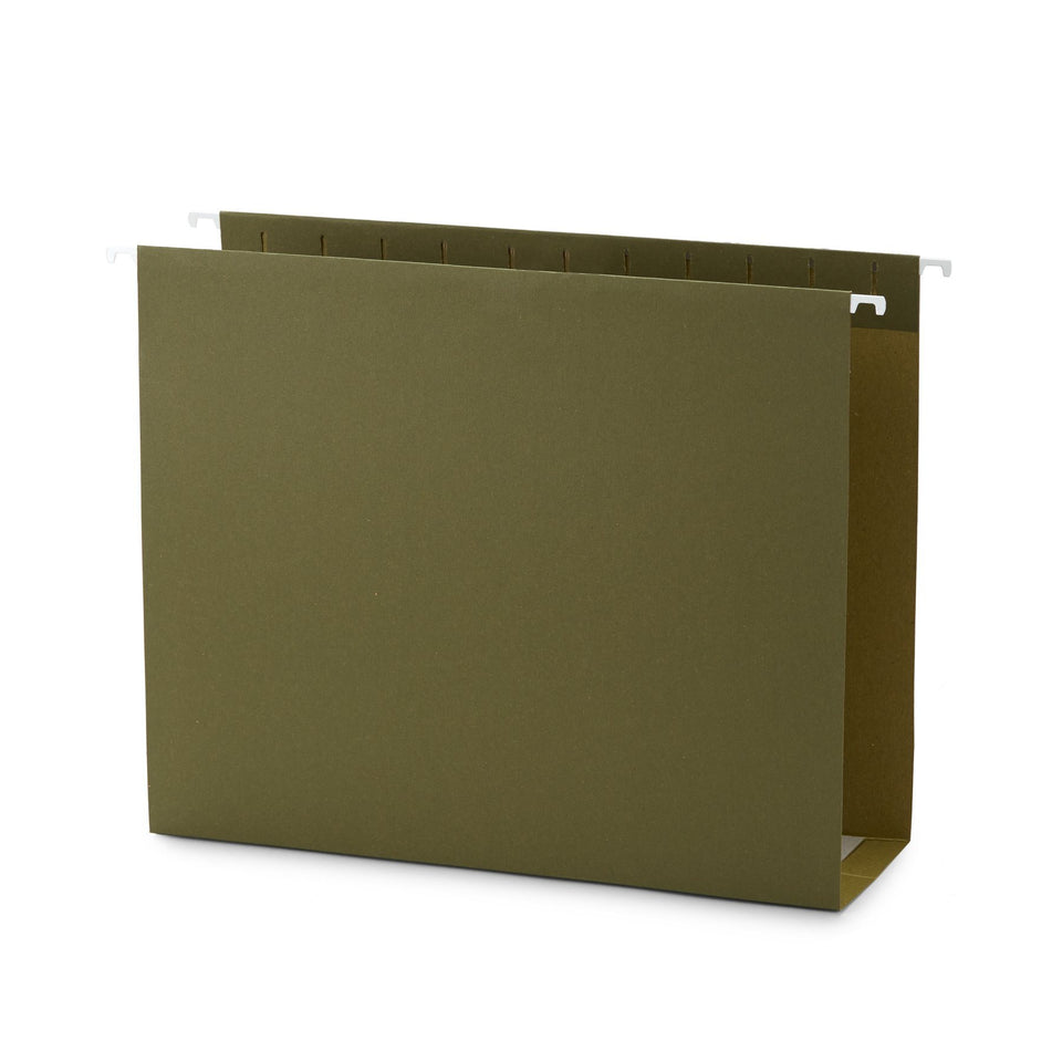4" Expansion Hanging File Folders, Letter Size, 25 Pack Folders Blue Summit Supplies