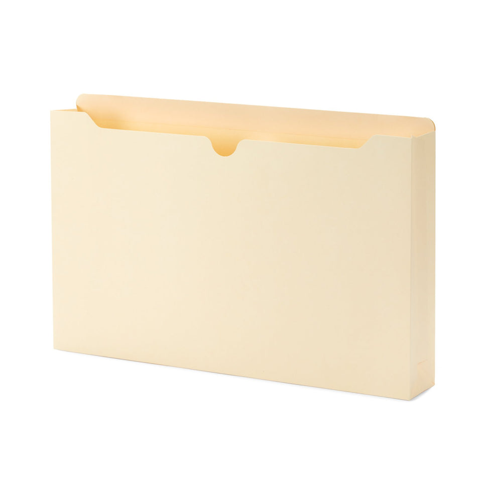 2" Expanding File Jacket, Legal Size, Manila, 50 Pack Folders Blue Summit Supplies