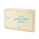 2" Expanding File Jacket, Legal Size, Manila, 50 Pack Folders Blue Summit Supplies