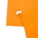 Hanging File Folders, Letter Size, Orange, 25 Pack Folders Blue Summit Supplies