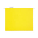 Hanging File Folders, Letter Size, Yellow, 25 Pack Folders Blue Summit Supplies