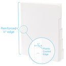 3 Ring Binder Dividers, 1/5 Cut Tabs, White, 100 Pack Binder Dividers Blue Summit Supplies