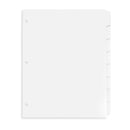 3 Ring Binder Dividers, 1/8 Cut Tabs, White, 96 Pack Binder Dividers Blue Summit Supplies