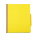 Classification Folders with 2 Dividers, Letter Size, Yellow, 10 Count Folders Blue Summit Supplies