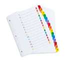 15 Tab Dividers for 3-Ring Binders, 3 Sets Binder Dividers Blue Summit Supplies