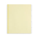 Tabbed Binder Dividers, 1/8 Cut Plastic Tabs, Clear, 24 Sets Binder Dividers Blue Summit Supplies