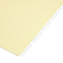 Tabbed Binder Dividers, 1/8 Cut Plastic Tabs, Clear, 24 Sets Binder Dividers Blue Summit Supplies