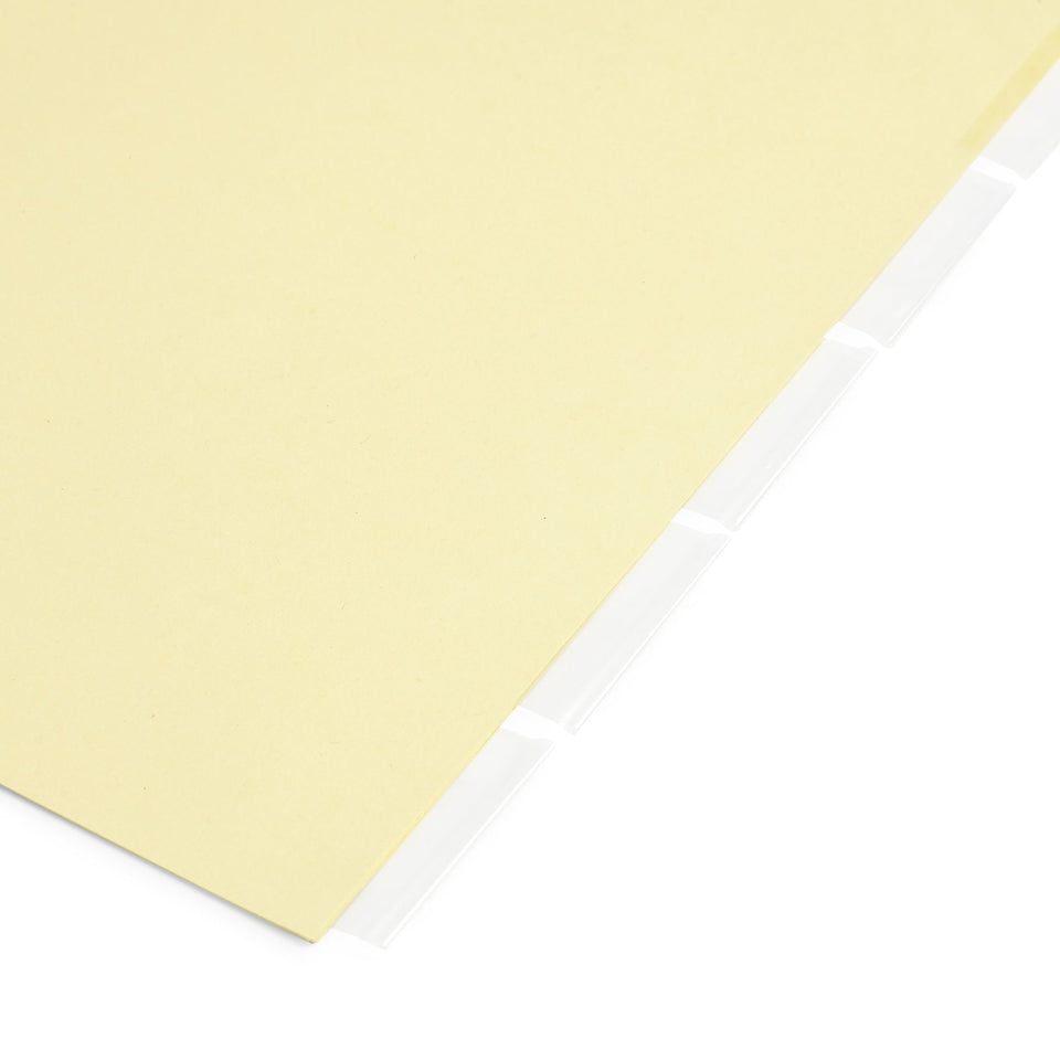 Tabbed Binder Dividers, 1/8 Cut Plastic Tabs, Clear, 24 Sets Binder Dividers Blue Summit Supplies